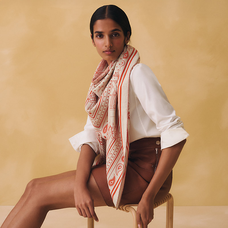 Mors a Jouets Bandana shawl 140 | Hermès USA